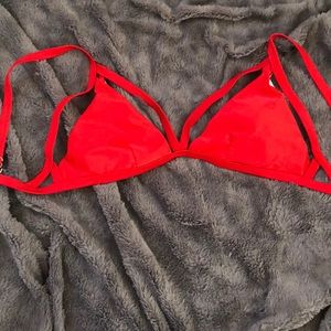 Red bikini top